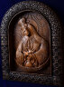 Резная икона Божией Матери "Остробрамская" — Мастерская резных икон ShatoWood