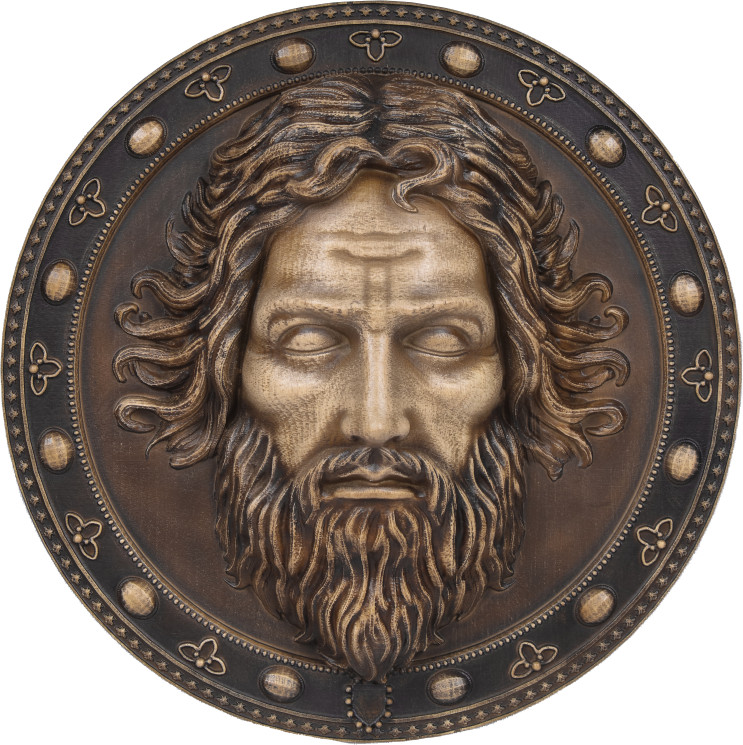 Резная икона "Св. усекновенная глава Иоанна Предтечи" — Мастерская резных икон ShatoWood